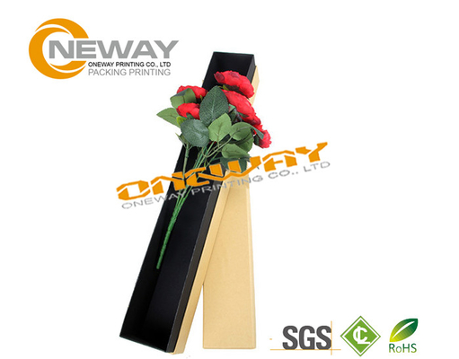 Beautiful Texture Paper Single Rose Flower Packaging Box for Valentine'S Day Present