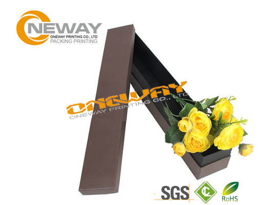 Beautiful Texture Paper Single Rose Flower Packaging Box for Valentine'S Day Present