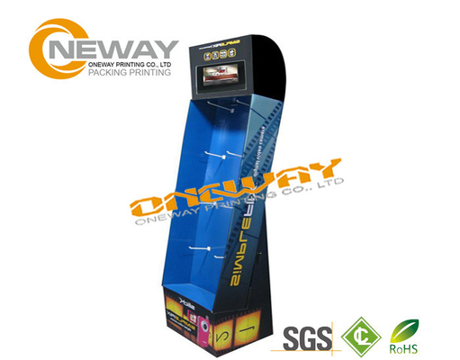 Custom Retail Floor Corrugated Pop Displays Wine Stand Offset Printing