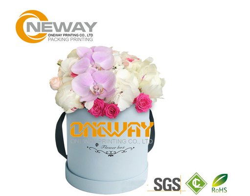 Luxury Flower Transport Boxes For Rose / Round Gift Flower Packaging Boxes