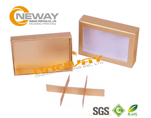 Ivory Board Flower Paper Box with Clear Window / Retail Gift Boxes