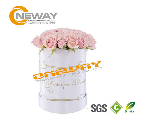 Universal Paper Round Flower Box CMYK Full Color Offset Printing
