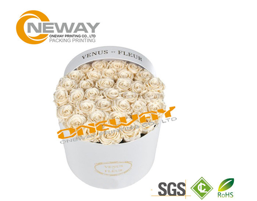 Universal Paper Round Flower Box CMYK Full Color Offset Printing