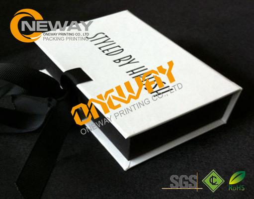 Printed Packaging Boxes , Black Printing Packing Hard Luxury Shoe Box