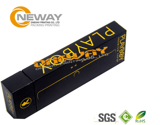 Custom Black E - Cigarette Electronic Product Packaging Design Boxes With Coated Artpaper
