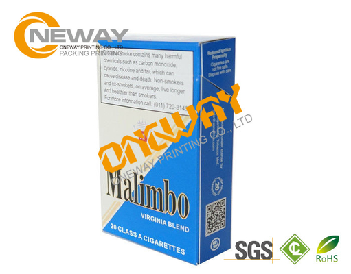 Luxury Paper Disposable Cigarette Paper Box Various Sizes For Gift / Supermarket