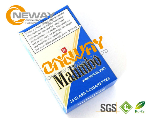 Luxury Paper Disposable Cigarette Paper Box Various Sizes For Gift / Supermarket