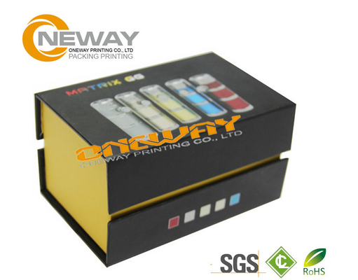 Grey Matt Paper Electronic Product Packaging Boxes 20 * 15 * 6cm