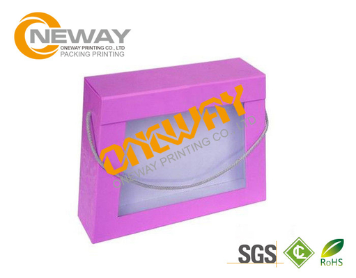 Printing Packing Corrugated Carton Box With Clear Window Full Color Printing
