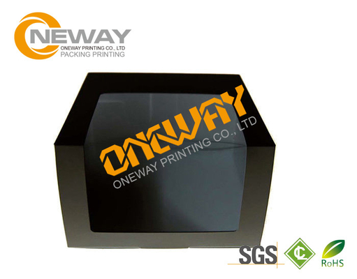 Custom Color Printed PVC Window Packaging Boxes Glossy Lamination