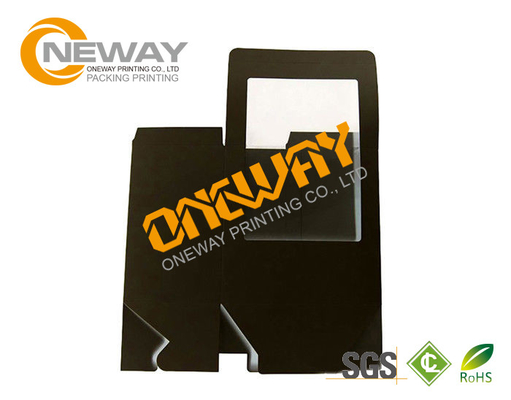 Custom Color Printed PVC Window Packaging Boxes Glossy Lamination