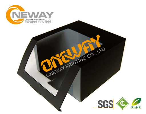 Custom Color Printed PVC Window Packaging Boxes Glossy Lamination
