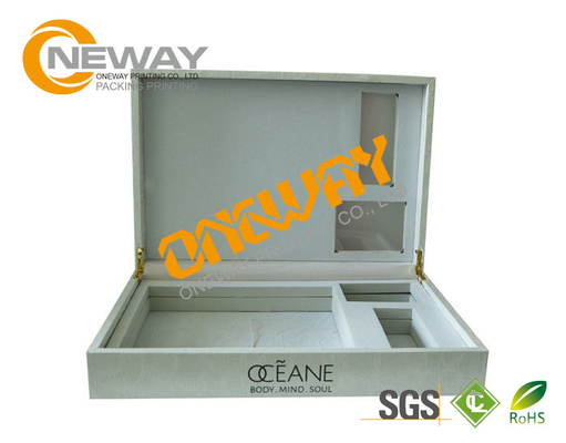 Customized Luxury White Rectangle Paper Perfume Packaging Boxes Offset Printing