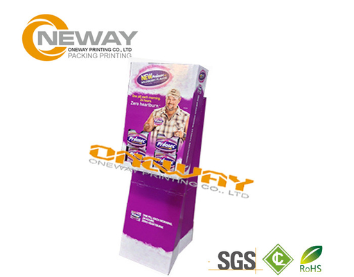 Glossy Printed Cardboard Display Stands for Promotion Trade Show