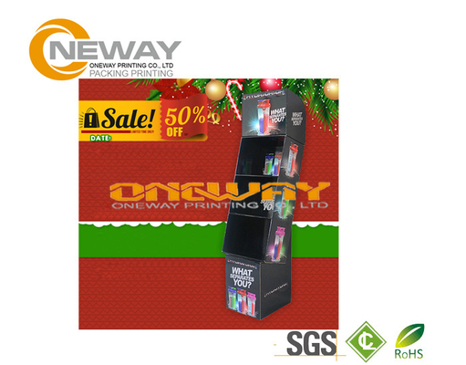 Christmas Tree Point Cardboard Display Stands For Tabletop T-Shirt