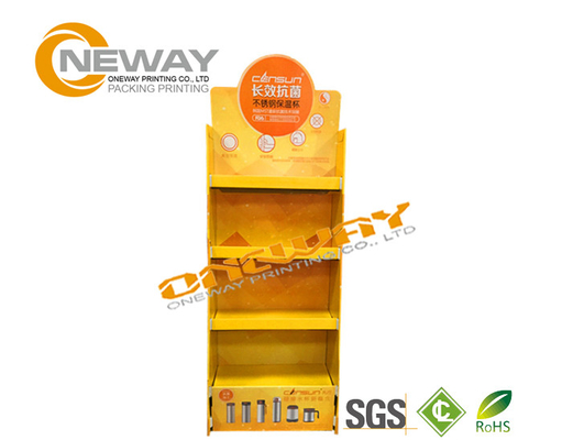 Light Duty Paper Shelf Pop Cardboard Display For Products Promotion