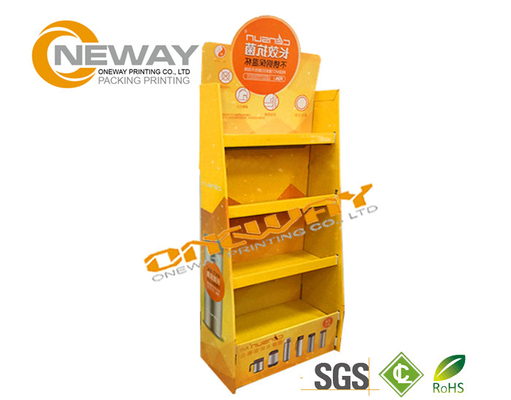 Light Duty Paper Shelf Pop Cardboard Display For Products Promotion