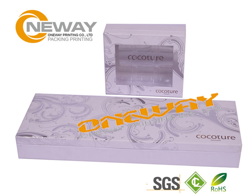 Paper Custom Printed Cosmetic Boxes Set For Gift with  PVC Window