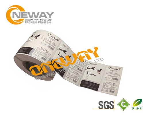 OEM Wine Bottle Neck Label , Printing Label Tags with Hot melt