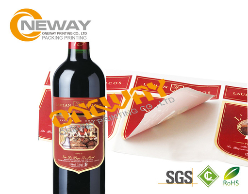 Liquor Plastic Bottle Roll Wine Sticker Custom Label Tags CYMK Printing