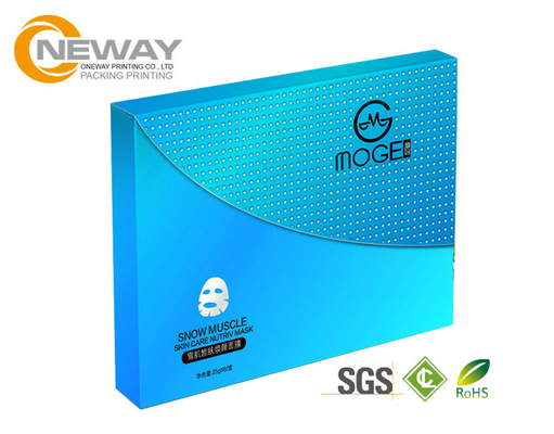 Customized Paper Packing Boxes / Cosmetic Paper Box With Lids