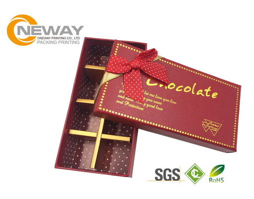 Embossing Finishing Kraft Paper Gift Box , Custom Printed Gift Chocolate Boxes