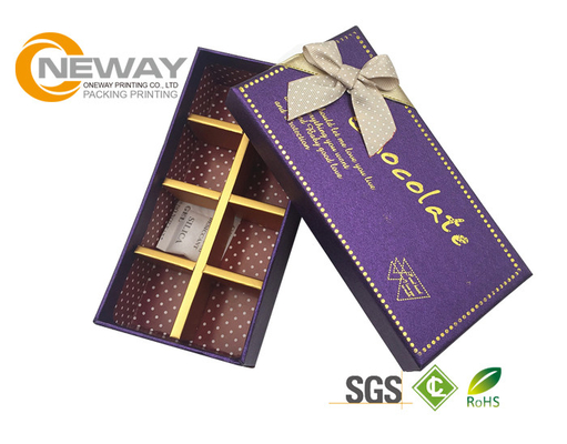 Embossing Finishing Kraft Paper Gift Box , Custom Printed Gift Chocolate Boxes