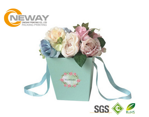 Luxury Rose Waterproof Square Flower Paper Box Cardboard Presentation Boxes