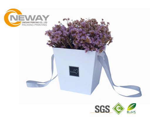Luxury Rose Waterproof Square Flower Paper Box Cardboard Presentation Boxes