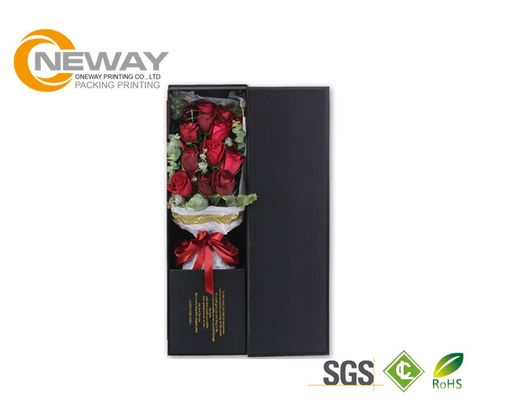 Ivory Colorful High Level Board Paper Flower Box With Gloss Lid