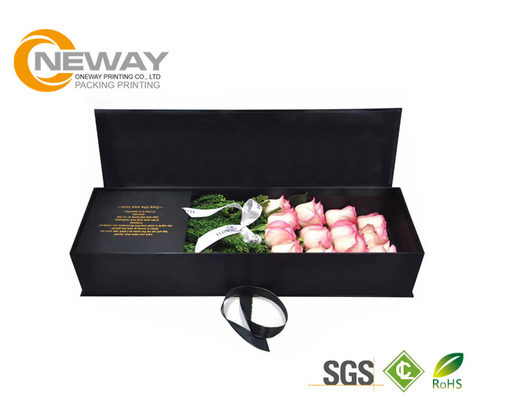 Ivory Colorful High Level Board Paper Flower Box With Gloss Lid
