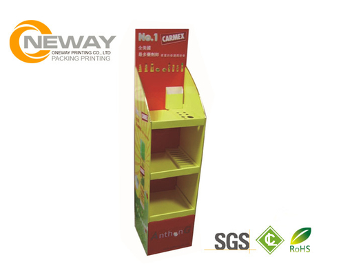 Offset Printing Advertising pallet display shelf Recycled for Supermarket