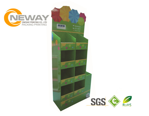 Offset Printing Advertising pallet display shelf Recycled for Supermarket