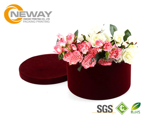 Flower Gift Box Round Colorful Luxury Flower Custom Printed Cardboard Boxes for Gift Packing