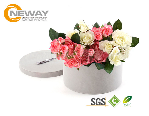 Flower Gift Box Round Colorful Luxury Flower Custom Printed Cardboard Boxes for Gift Packing