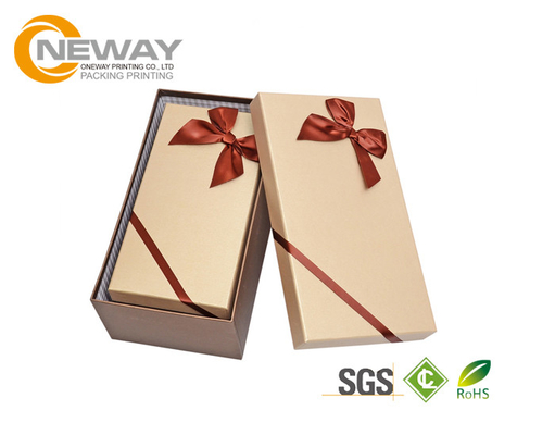 Flower Gift Box Professional Color Printing Custom Printed Cardboard Boxes With Colored Ribbons