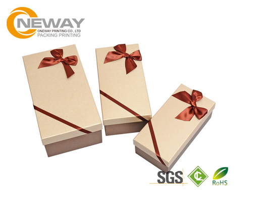 Flower Gift Box Professional Color Printing Custom Printed Cardboard Boxes With Colored Ribbons