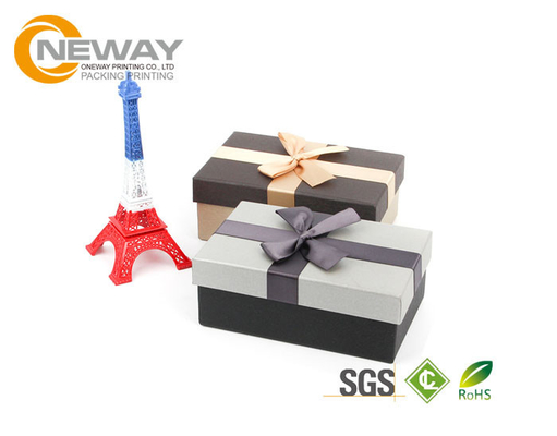 OEM Fashion Rectangle Flower Paper Box with Embossing Printing