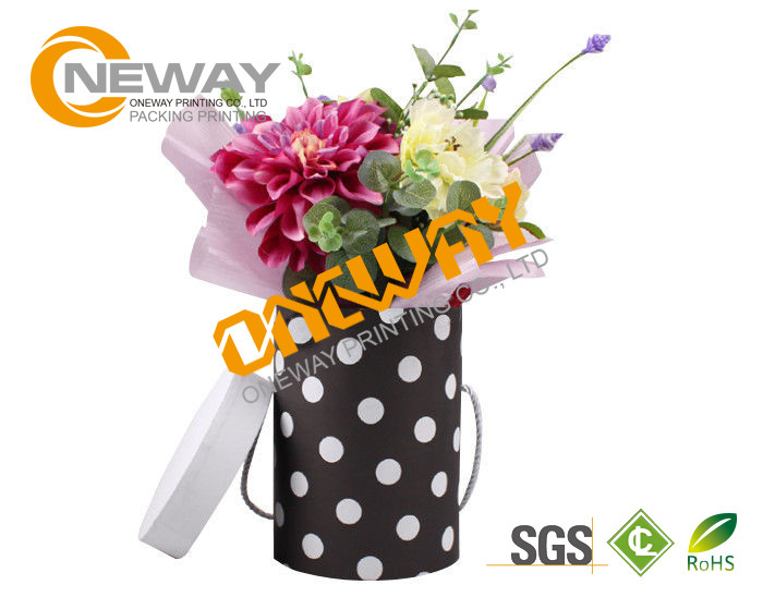 Flower Print Black Rose Gift Wrapping Boxes With Recycled Materials