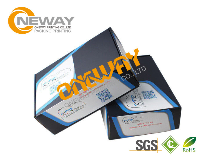Printed Packaging Boxes , Custom Corrugated Fold Paper Box Packaging With Logo Print