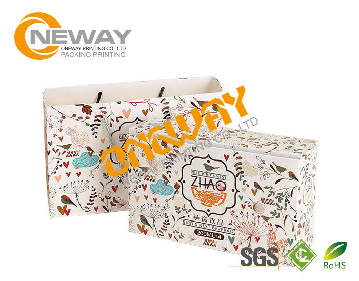 Cardboard Paper Custom Printed Gift Boxes Full Color Print With Close Belt