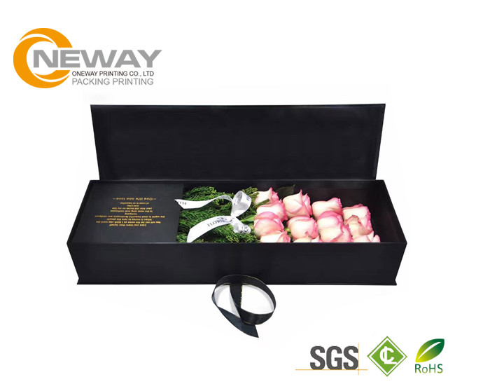 Ivory Colorful High Level Board Paper Flower Box With Gloss Lid